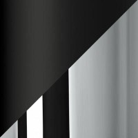 black matt / chrome