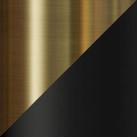 brushed brass / black matt