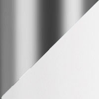 chrome matt / white matt