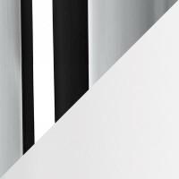 chrome / white matt